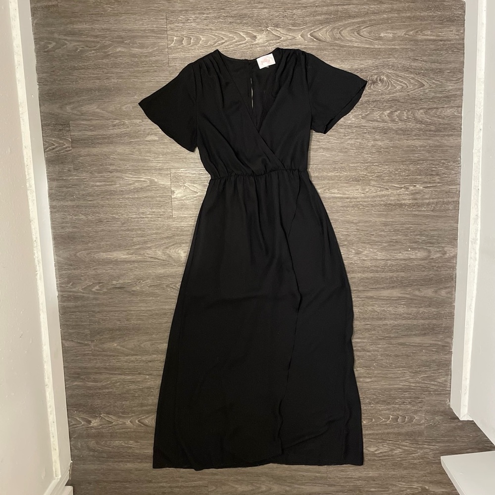 Black Semi-Formal Maxi Dress